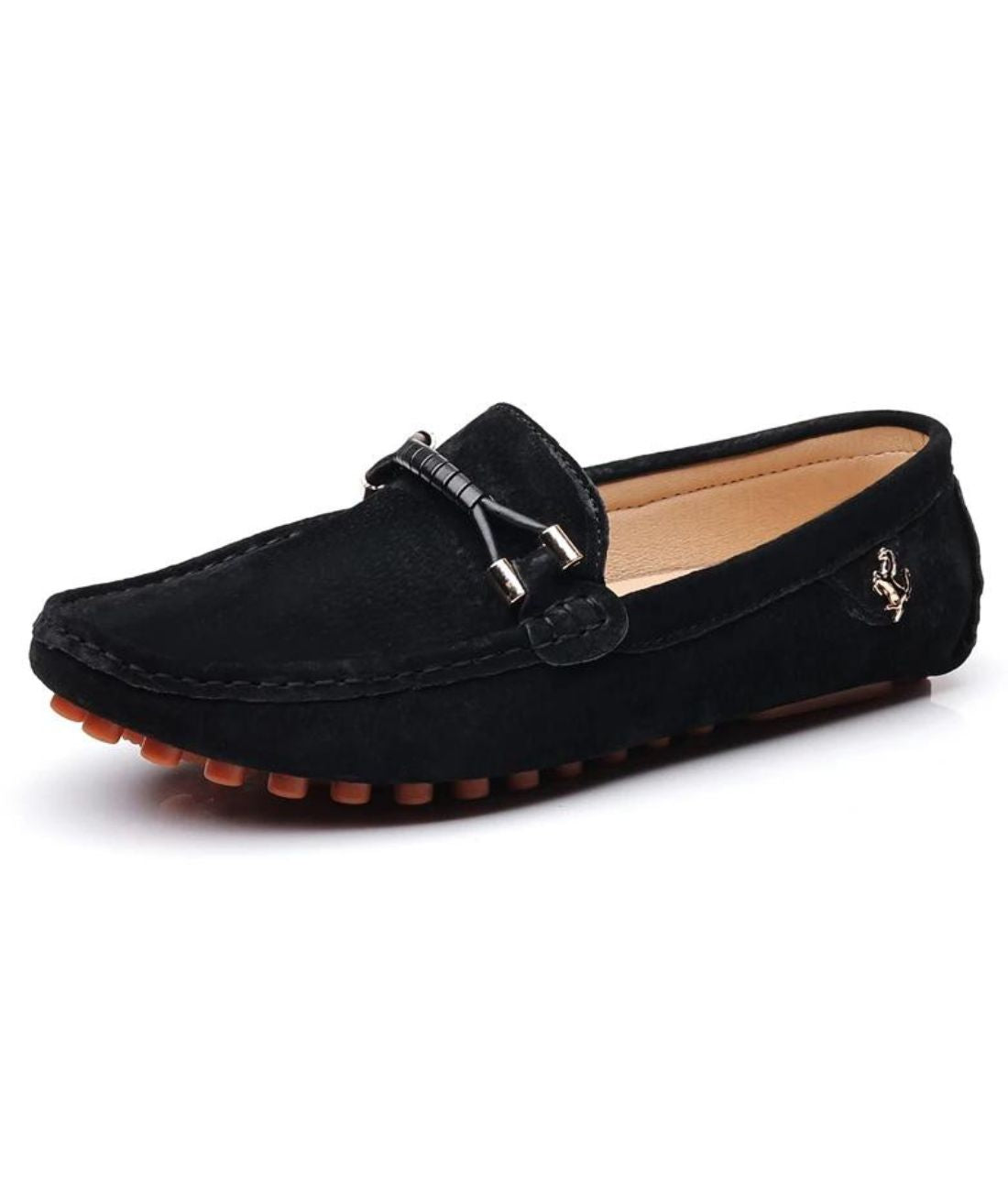 Mocassin Daim Mocassin Casual Homme Mocassins D'été En Daim Noir