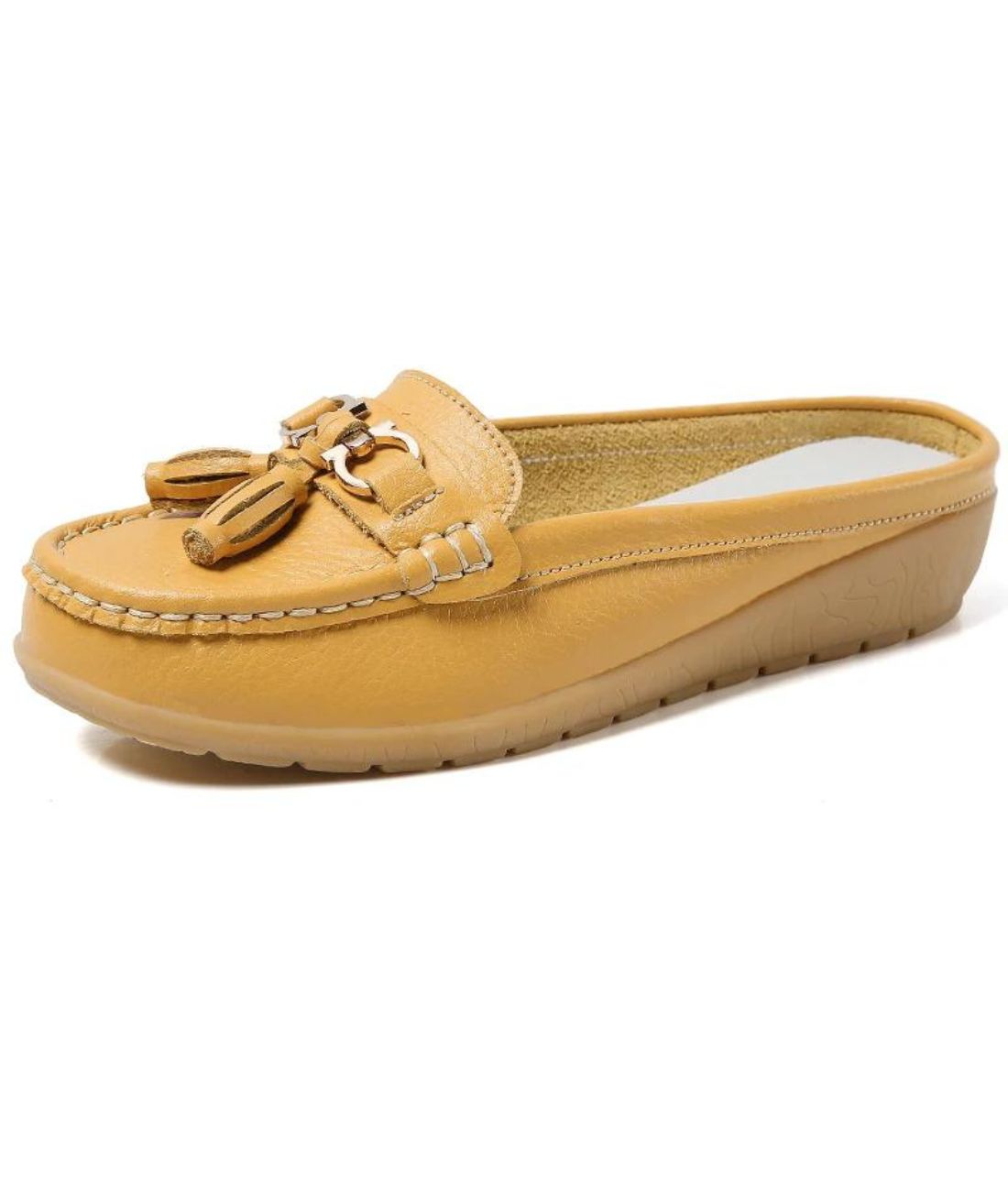 Mocassins Vintage À Glands Colorés