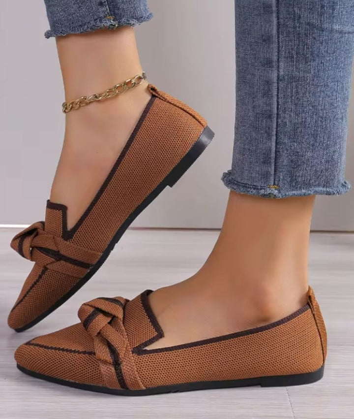 Cuir Mocassin Ballerine Femme Mocassin Ballerine Bout Pointu