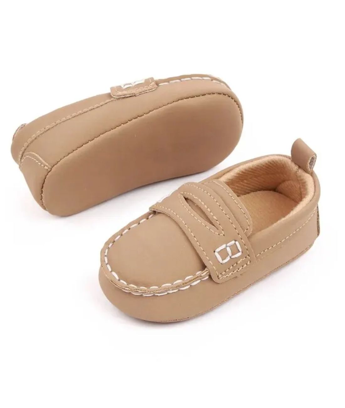 Mocassin Classiques En Cuir Pour Bebe Fille