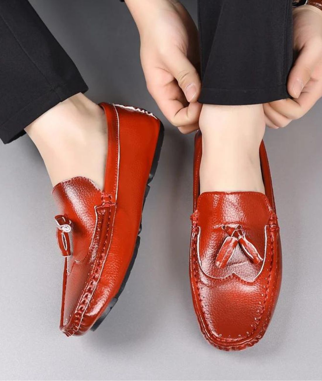 Mocassins À Gland Cuir Avec Design Élégant Hommes - Le Mocassin