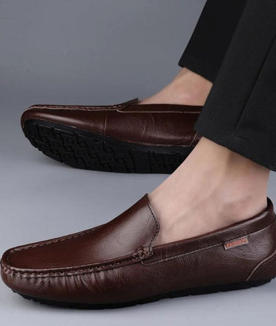 Mocassin Bateau Grande Taille En Cuir Pour Homme - Le Mocassin