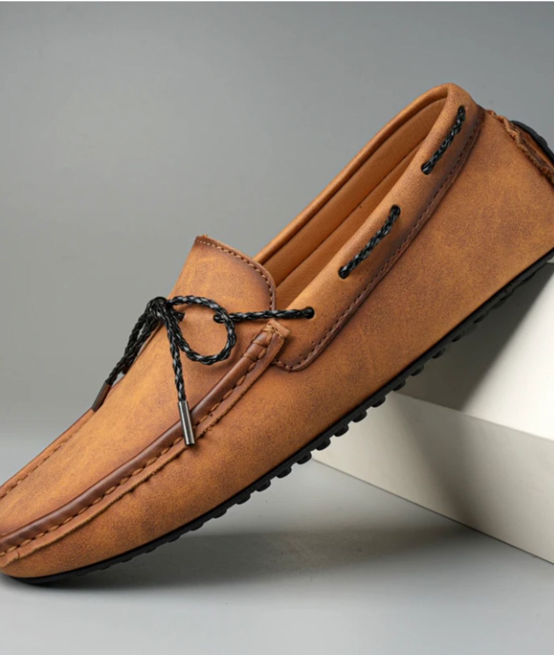 Mocassins Bateau À Lacets Cuir Véritable Homme - Le Mocassin