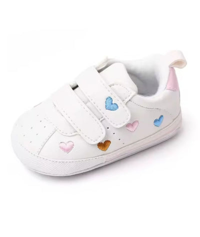 Mocassins Pour Bébé Fille À Motif Coeur - Le Mocassin