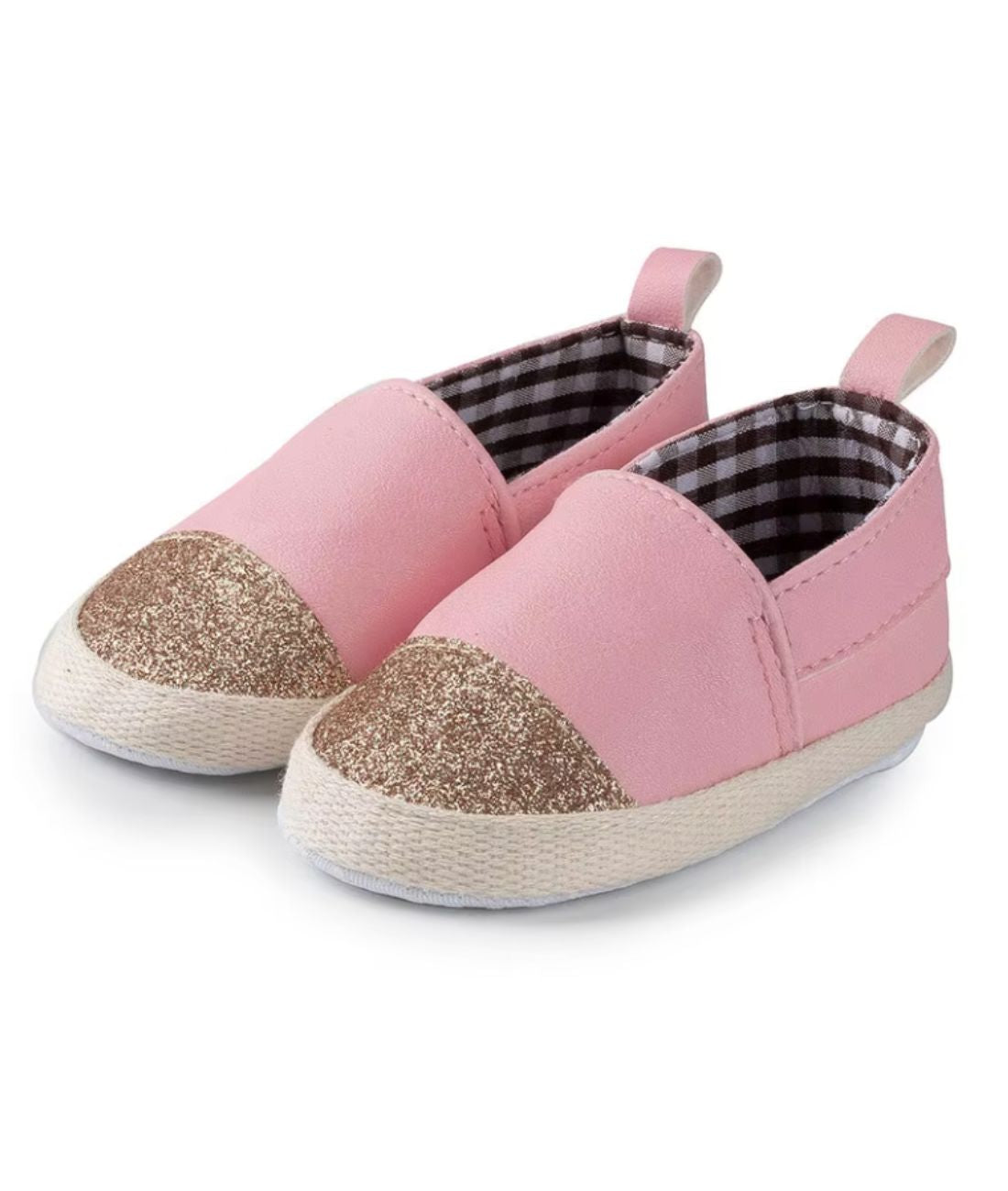 Mocassins Bicolores Brillants À Enfiler Pour Bébé Fille - Le Mocassin