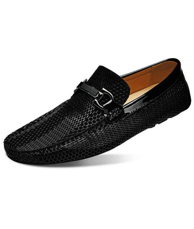 Mocassins Brillants En Cuir Véritable Pour Homme - Le Mocassin