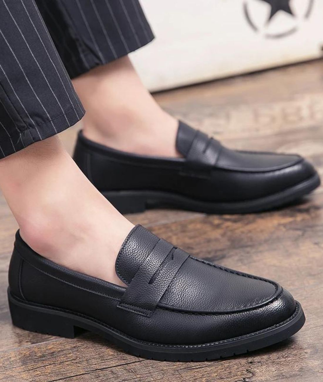 Mocassins En Cuir Formels Pour Hommes - Le Mocassin