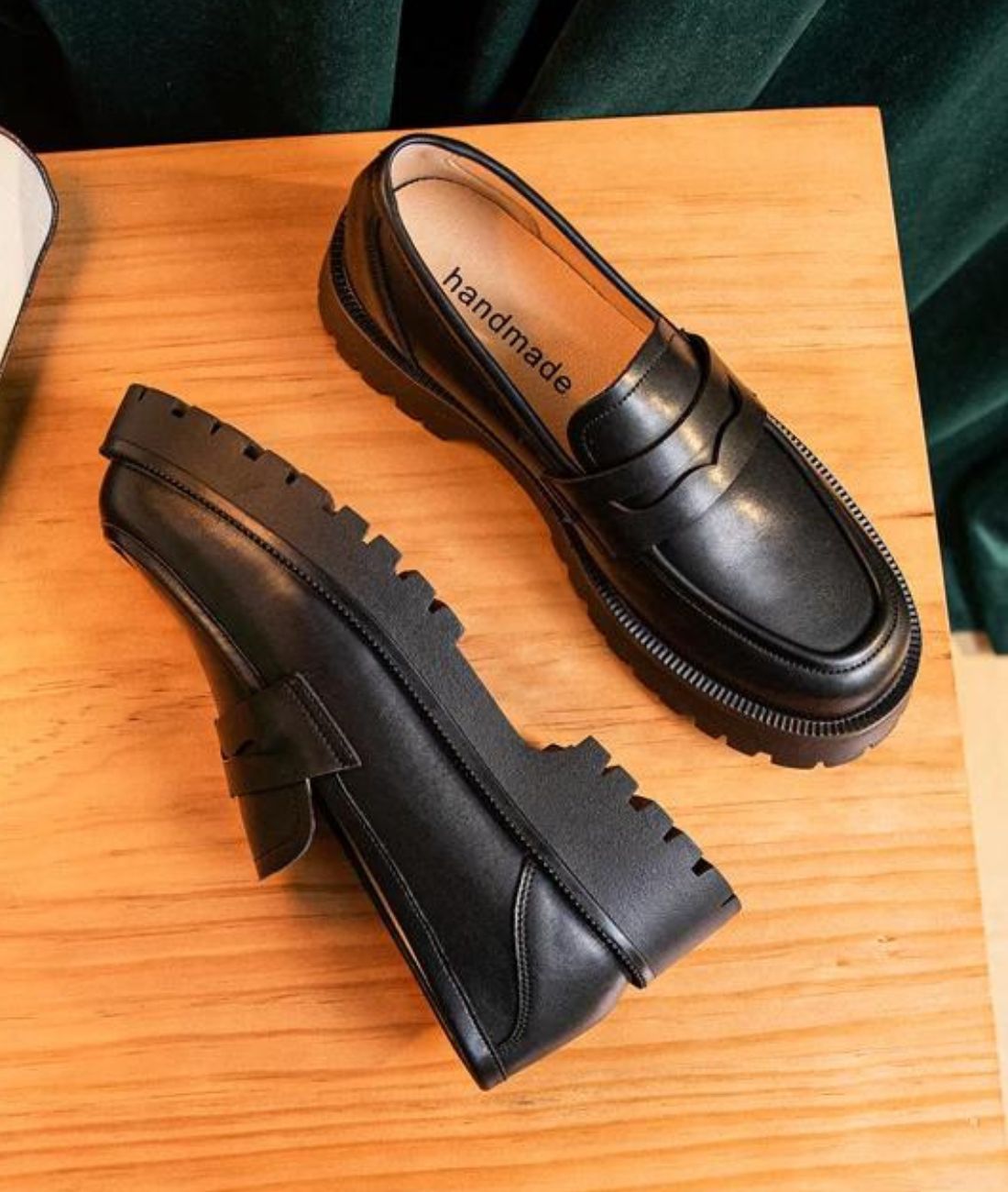 Mocassins En Cuir À Plateforme Pour Femmes - Le Mocassin