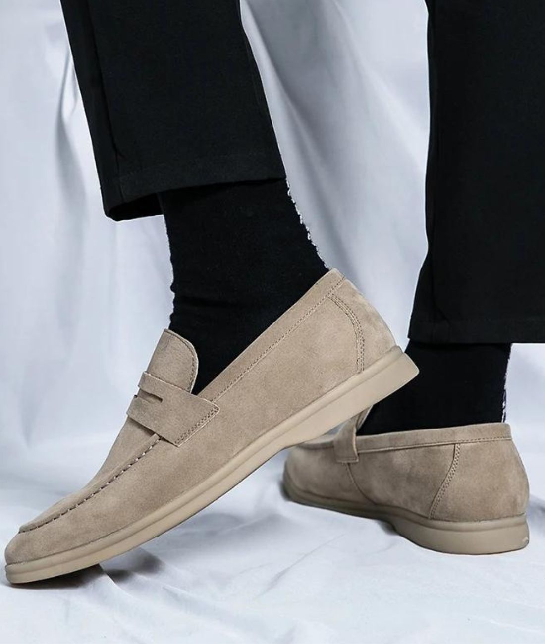 Mocassins En Daim Synthétique Légers Pour Hommes - Le Mocassin