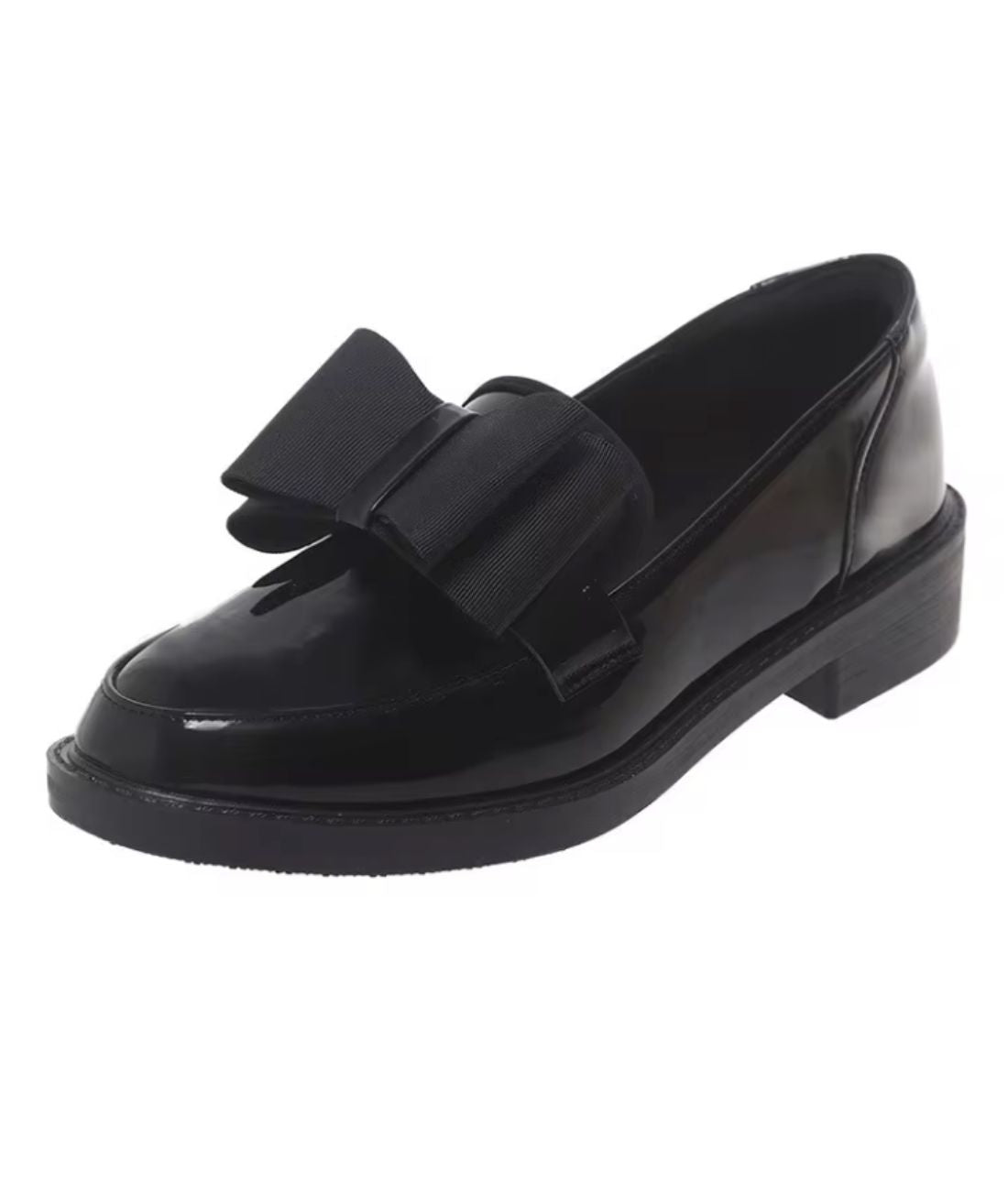 Mocassins Avec Un Nœud Papillon Noir Femmes - Le Mocassin