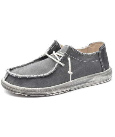 Mocassins décontractés en toile jean pour homme - Le Mocassin