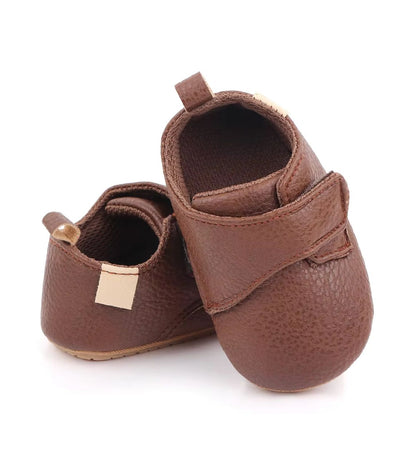 Mocassins Effet Cuir Semelle Antidérapante Bébé Garçon - Le Mocassin