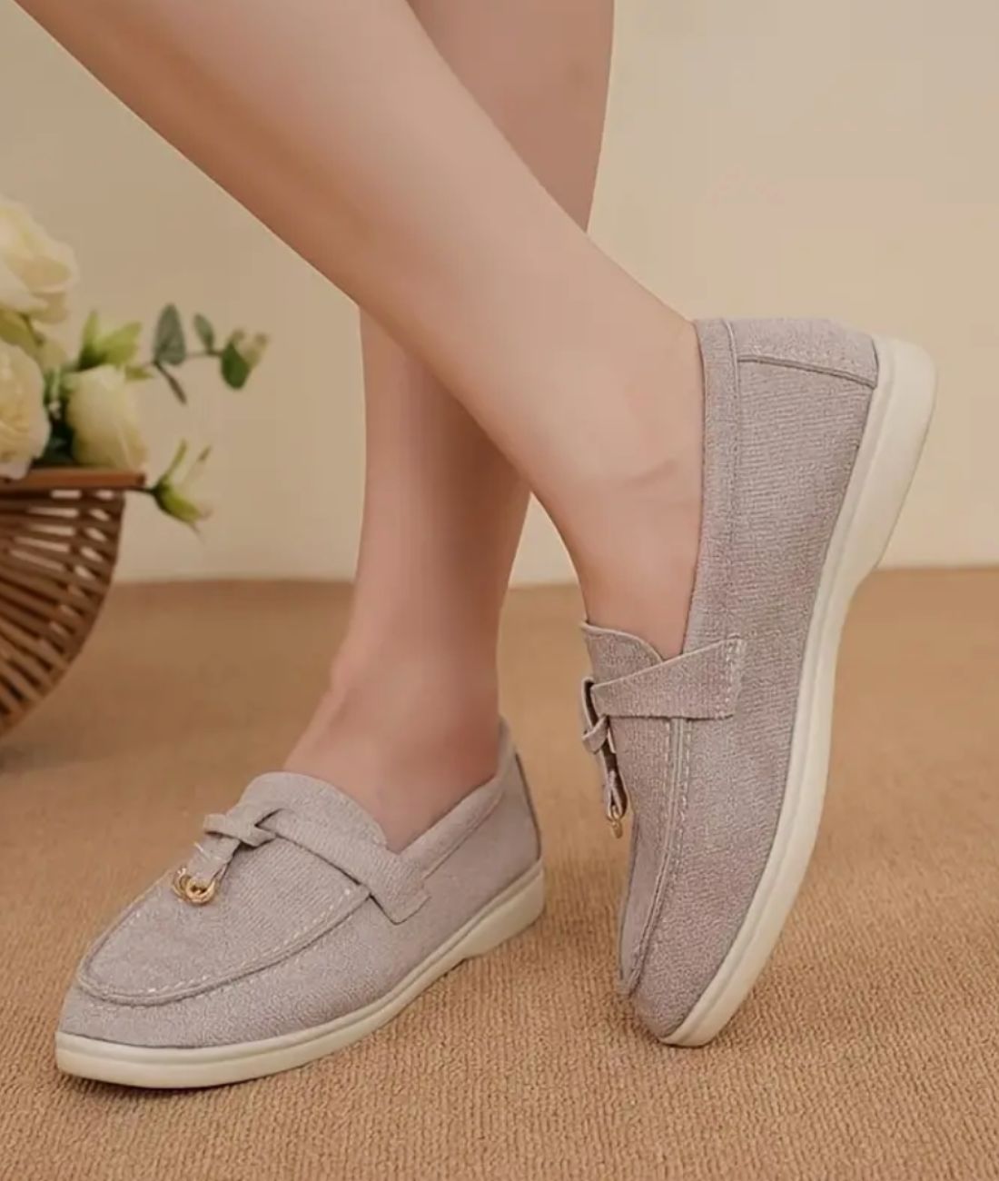 Mocassins D’été En Daim Synthétique Pour Femmes - Le Mocassin