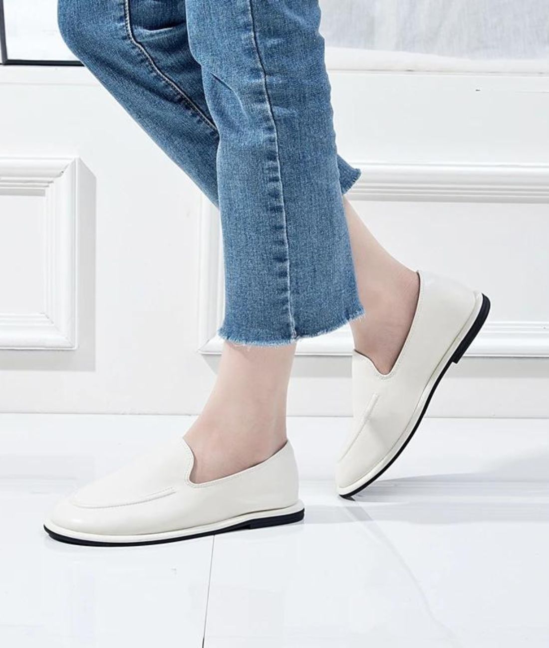 Mocassins Fins Et Légers En Cuir Véritable - Le Mocassin