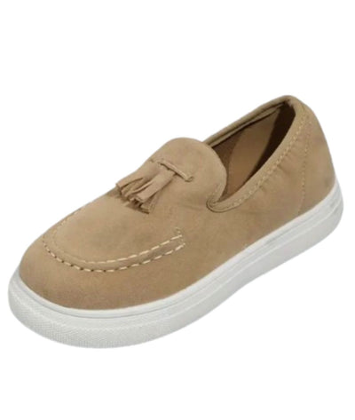 Mocassins À Gland Beige Semelle Épaisse Pour Femme - Le Mocassin