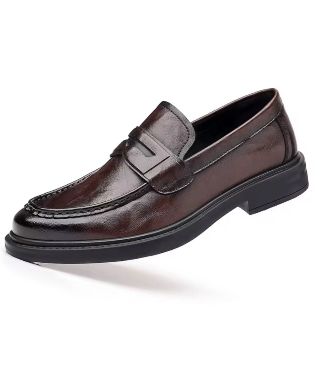 Mocassins Pour Homme En Cuir Couleur Marron - Le Mocassin