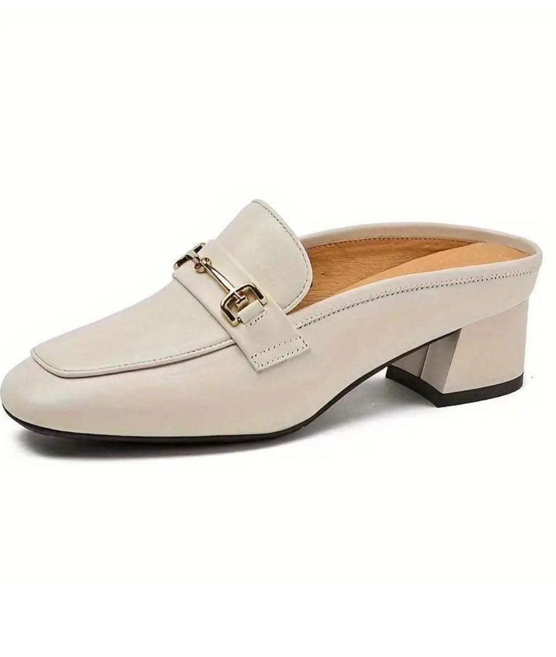 Mocassins Légers Talons Carrés Cuir Véritable Femme - Le Mocassin