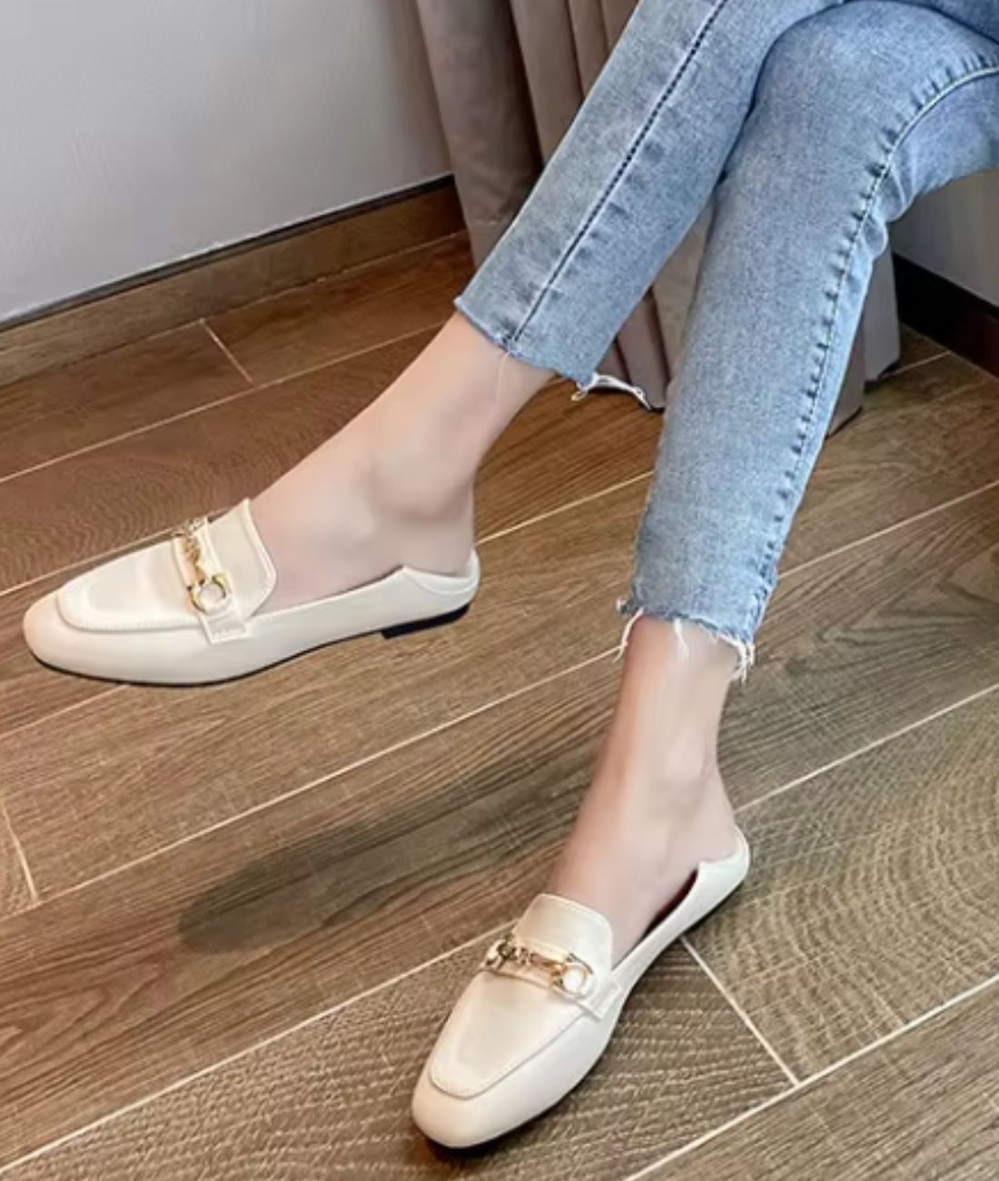 Mocassins Orthopédiques En Cuir Style Ballerines Femme - Le Mocassin