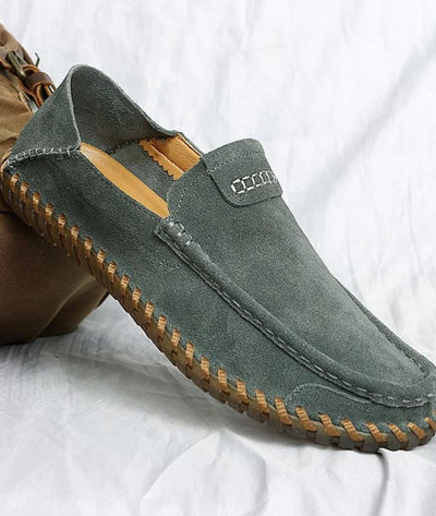 Mocassins Respirants En Daim Véritable Pour Hommes - Le Mocassin