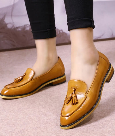 Mocassins souples et élégants en cuir véritable pour femme - Le Mocassin