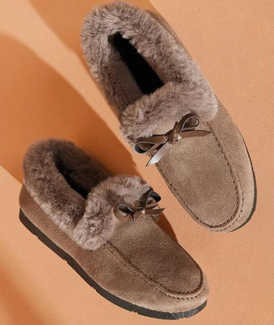 Mocassins Souples hiver Élégants Fausse Fourrure - Le Mocassin