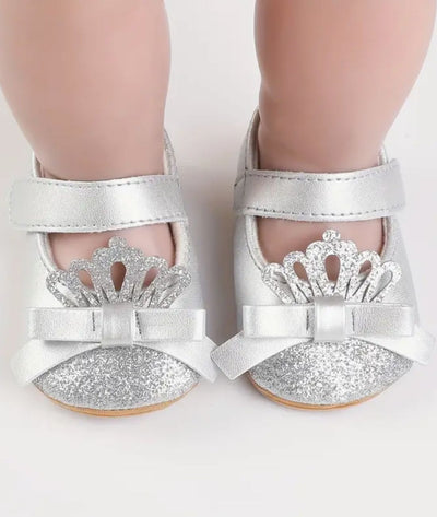 Mocassins Souples À Paillettes À Enfiler Pour Bébé Fille - Le Mocassin