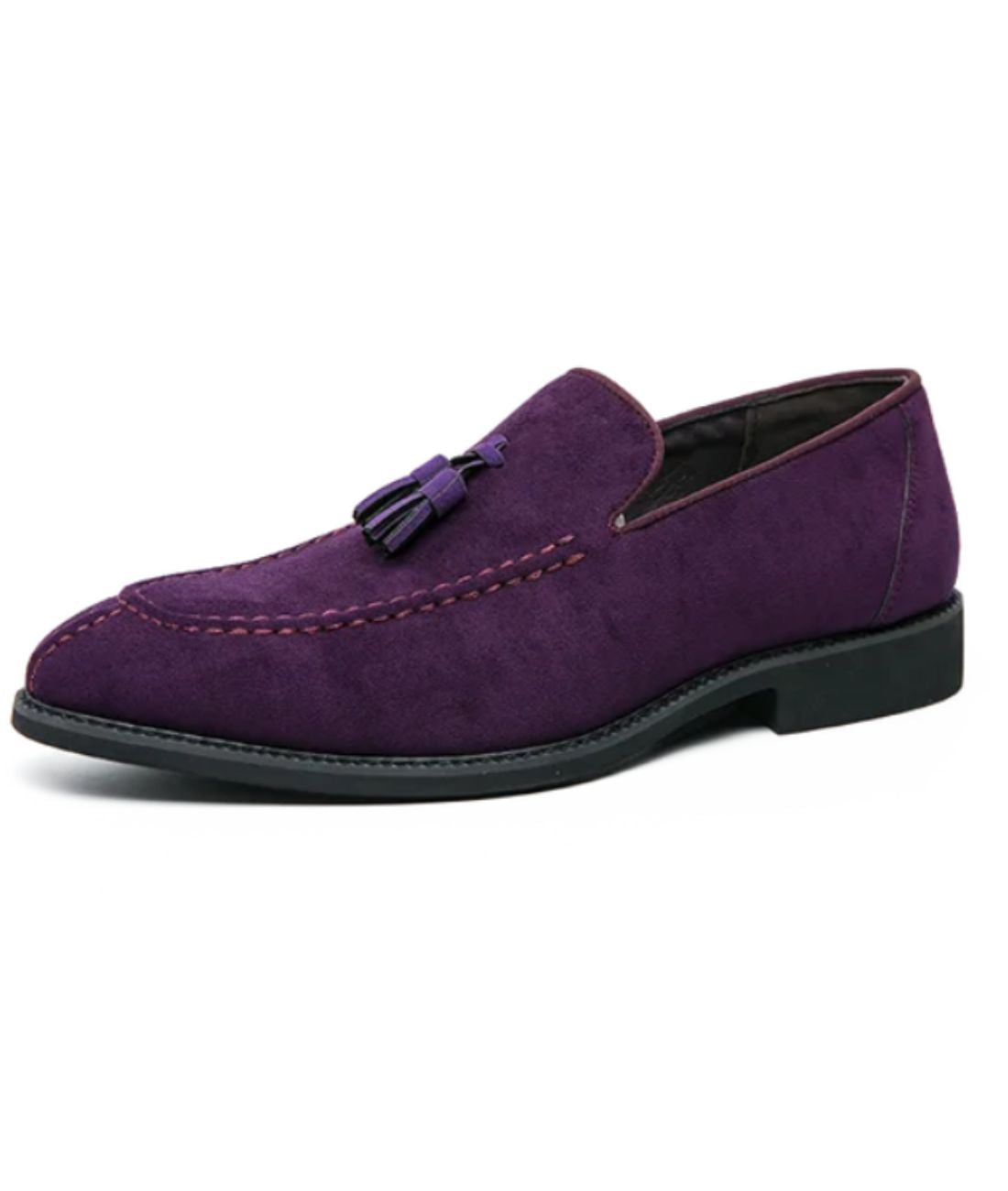 Mocassins Violets En Daim Pour Hommes - Le Mocassin